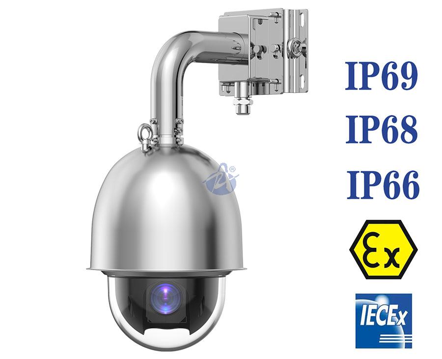 CZ637-□  ATEX, IECEx certified DARK FIGHTER TYPE 2MP 33X AI Network Explosion Proof PTZ Speed Dome Camera